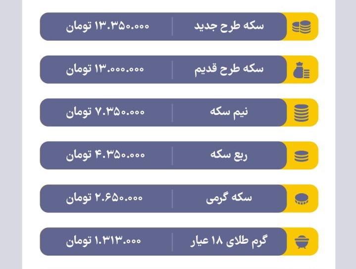 قیمت طلا و سکه، امروز ۱۸ اردیبهشت ۱۴۰۱ قیمت طلا و سکه، امروز ۱۸ اردیبهشت ۱۴۰۱