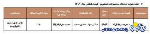 فروش فوری 2 محصول مدیران خودرو ویژه اسفند آغاز شد + قیمت فروش فوری 2 محصول مدیران خودرو ویژه اسفند آغاز شد + قیمت